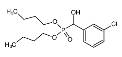 [(3-Chloro-phenyl)-hydroxy-methyl]-phosphonic acid dibutyl ester_38707-04-9