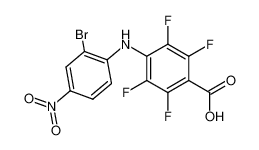 4-(2-Bromo-4-nitro-phenylamino)-2,3,5,6-tetrafluoro-benzoic acid_38717-74-7
