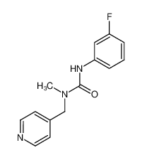 3-(3-Fluoro-phenyl)-1-methyl-1-pyridin-4-ylmethyl-urea_3872-19-3
