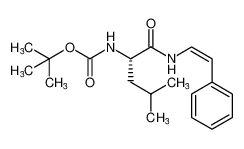 tert-butyl (S,Z)-(4-methyl-1-oxo-1-(styrylamino)pentan-2-yl)carbamate_387333-92-8