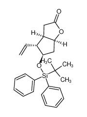 (1S,5R,6R,7R)-7-(tert-butyldiphenylsilyloxy)-6-vinyl-2-oxabicyclo[3.3.0]octan-3-one_387354-46-3