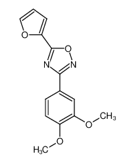 3-(3,4-dimethoxyphenyl)-5-(furan-2-yl)-1,2,4-oxadiazole_387358-68-1