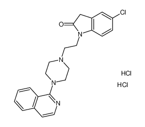 2H-Indol-2-one,5-chloro-1,3-dihydro-1-[2-[4-(1-isoquinolinyl)-1-piperazinyl]ethyl]-,dihydrochloride_387399-24-8