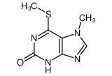 7-methyl-6-methylsulfanyl-3,7-dihydro-purin-2-one_38759-26-1