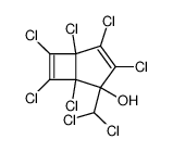 1,3,4,5,6,7-Hexachloro-2-dichloromethyl-bicyclo[3.2.0]hepta-3,6-dien-2-ol_38760-69-9