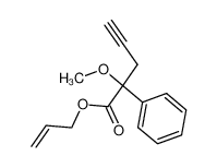 2-Methoxy-2-phenyl-pent-4-ynoic acid allyl ester_38771-05-0
