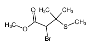 2-Bromo-3-methyl-3-methylsulfanyl-butyric acid methyl ester_38771-79-8