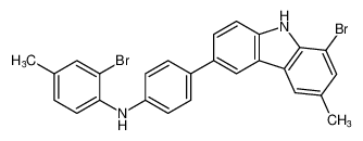 2-bromo-N-(4-(8-bromo-6-methyl-9H-carbazol-3-yl)phenyl)-4-methylaniline_387819-82-1