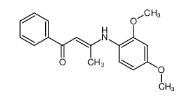 3-(2,4-dimethoxyphenylamino)-1-phenylbut-2-en-1-one_387832-31-7