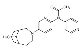 N-(5-(10-methyl-3,10-diazabicyclo[4.3.1]decan-3-yl)pyridin-2-yl)-N-(pyridin-4-yl)acetamide_387870-74-8