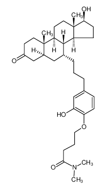 17β-hydroxy-7α-(3-(3-hydroxy-4-(3-(N,N-dimethylaminocarbonyl)propoxy)phenyl)propyl)-5α-androstan-3-one_387871-49-0