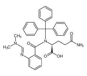 (E)-N2-(2-(((dimethylamino)methylene)amino)benzoyl)-N2-trityl-L-glutamine_387877-66-9