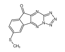 7-(methylthio)-10H-indeno[2,1-e]tetrazolo[1,5-b][1,2,4]triazin-10-one_387878-26-4
