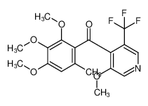 (3-methoxy-5-(trifluoromethyl)pyridin-4-yl)(2,3,4-trimethoxy-6-methylphenyl)methanone_387880-33-3