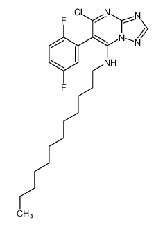 5-chloro-6-(2,5-difluorophenyl)-N-dodecyl-[1,2,4]triazolo[1,5-a]pyrimidin-7-amine_388060-11-5