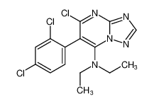 5-chloro-6-(2,4-dichlorophenyl)-N,N-diethyl-[1,2,4]triazolo[1,5-a]pyrimidin-7-amine_388061-21-0