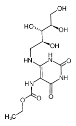 [2,4-Dioxo-6-((2S,3S,4R)-2,3,4,5-tetrahydroxy-pentylamino)-1,2,3,4-tetrahydro-pyrimidin-5-yl]-carbamic acid ethyl ester_388086-29-1