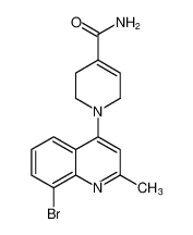 1-(8-bromo-2-methylquinolin-4-yl)-1,2,3,6-tetrahydropyridine-4-carboxamide_388123-63-5