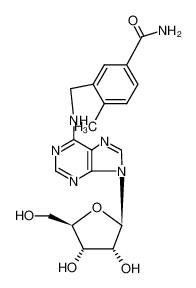 4-methyl-3-[(9-β-D-ribofuranosyl-9H-purin-6-ylamino)-methyl]-benzamide_38823-79-9