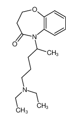 5-(4-diethylamino-1-methyl-butyl)-2,3-dihydro-5H-benzo[b][1,4]oxazepin-4-one_38824-37-2