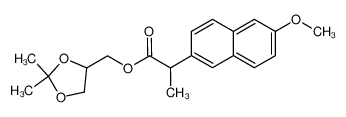 (2,2-dimethyl-1,3-dioxolan-4-yl)methyl 2-(6-methoxynaphthalen-2-yl)propanoate_38835-19-7