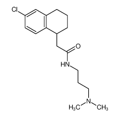 6-Chlor-N-(3-dimethylaminopropyl)-1,2,3,4-tetrahydro-1-naphthalinacetamid_38850-94-1