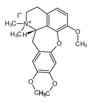 (S)-6,9,10-trimethoxy-1,1-dimethyl-2,3,12,12a-tetrahydro-1H-benzo[6,7]oxepino[2,3,4-ij]isoquinolin-1-ium iodide_38852-37-8