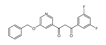 1-(5-(benzyloxy)pyridin-3-yl)-3-(3,5-difluorophenyl)propane-1,3-dione_388594-16-9