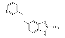 2-methyl-5-(2-(pyridin-3-yl)ethyl)-1H-benzo[d]imidazole_388594-43-2