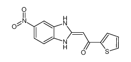 2-(5-nitro-1,3-dihydro-2H-benzo[d]imidazol-2-ylidene)-1-(thiophen-2-yl)ethan-1-one_388594-52-3