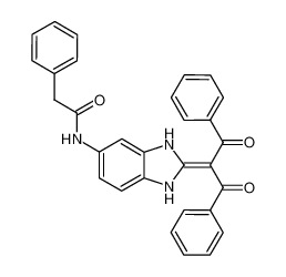 N-(2-(1,3-dioxo-1,3-diphenylpropan-2-ylidene)-2,3-dihydro-1H-benzo[d]imidazol-5-yl)-2-phenylacetamide_388595-19-5