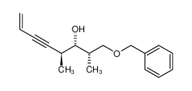 (-)-1-benzyloxy-2,4-dimethyl-7-octene-5-yn-3-ol_388602-42-4