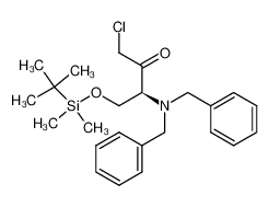 (-)-(3S)-3-(dibenzylamino)-4-[(tert-butyldimethylsilanyl)oxy]-1-chlorobutan-2-one_388632-20-0