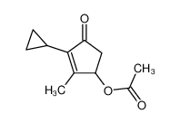 4-Acetoxy-2-cyclopropyl-3-methylcyclopent-2-enon_38865-68-8