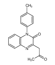 3-(2-oxo-propyl)-1-p-tolyl-1H-quinoxalin-2-one_38871-51-1