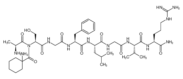 L-Argininamide,L-alanyl-1-aminocyclohexanecarbonyl-L-serylglycyl-L-phenylalanyl-L-leucylglycyl-L-valyl-_389079-86-1