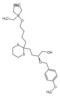 (S)-2-(4-methoxybenzyl)oxy-4-{2-[4-(triethylsilyloxy)butyl]-1,3-dithian-2-yl}-1-butanol_389086-06-0