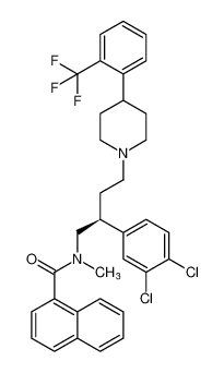 (S)-N-(2-(3,4-dichlorophenyl)-4-(4-(2-(trifluoromethyl)phenyl)piperidin-1-yl)butyl)-N-methyl-1-naphthamide_389086-62-8