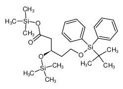 trimethylsilyl (R)-5-((tert-butyldiphenylsilyl)oxy)-3-((trimethylsilyl)oxy)pentanoate_389123-33-5