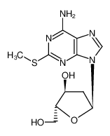 1-(6-amino-2-methylsulfanyl-purin-9-yl)-α-D-erythro-1,2-dideoxy-pentofuranose_38925-86-9