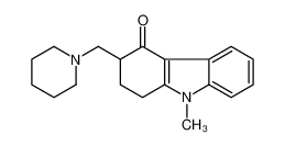 9-methyl-3-(piperidin-1-ylmethyl)-2,3-dihydro-1H-carbazol-4-one_38942-84-6