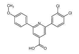 2-(3,4-Dichlorophenyl)-6-(4-methoxyphenyl)-isonicotinic-acid_38947-56-7