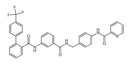 N-[4-(Pyridin-2-yl-carbonylamino)-phenylmethyl]-3-(4'-trifluoromethylbiphenyl-2-carbonylamino)- benzoic acid amide_389601-93-8