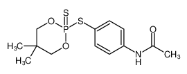 N-(4-((5,5-dimethyl-2-sulfido-1,3,2-dioxaphosphinan-2-yl)thio)phenyl)acetamide_389607-63-0