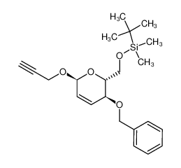 prop-2-ynyl 4-O-benzyl-2,3-dideoxy-6-O-[(1,1-dimethylethyl)dimethylsilyl]-α-D-erythro-hex-2-enopyranoside_389620-56-8