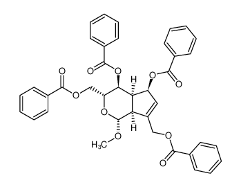 Cyclopenta[c]pyran-3,7-dimethanol,4,5-bis(benzoyloxy)-1,3,4,4a,5,7a-hexahydro-1-methoxy-, dibenzoate,(1R,3R,4S,4aR,5S,7aS)-_389620-94-4