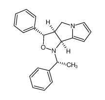 (αR,3S,3aS,8bS)-3-phenyl-1-(α-phenylethyl)-1,3a,4,8b-tetrahydro-3H-isoxazolo[3,4-a]pyrrolizine_389621-05-0