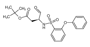 (S)-4-Oxo-3-(2-phenoxy-benzenesulfonylamino)-butyric acid tert-butyl ester_389623-94-3