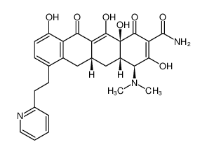 (4S,4aS,5aR,12aS)-4-(dimethylamino)-3,10,12,12a-tetrahydroxy-1,11-dioxo-7-(2-(pyridin-2-yl)ethyl)-1,4,4a,5,5a,6,11,12a-octahydrotetracene-2-carboxamide_389624-63-9