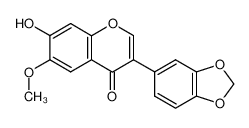 6-methoxy-7-hydroxy-3',4'-methylenedioxyisoflavone_38965-66-1